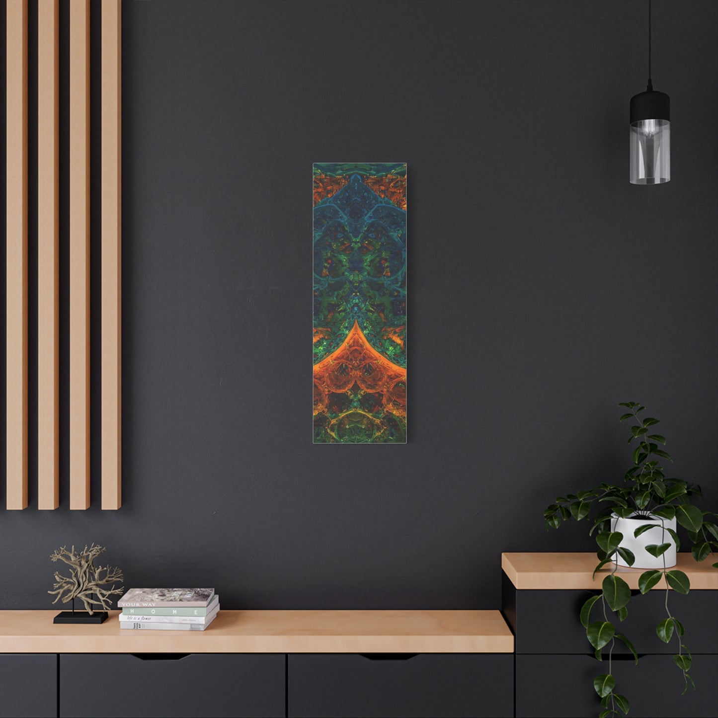 Vibrant Abstract Fractal Art Canvas Print