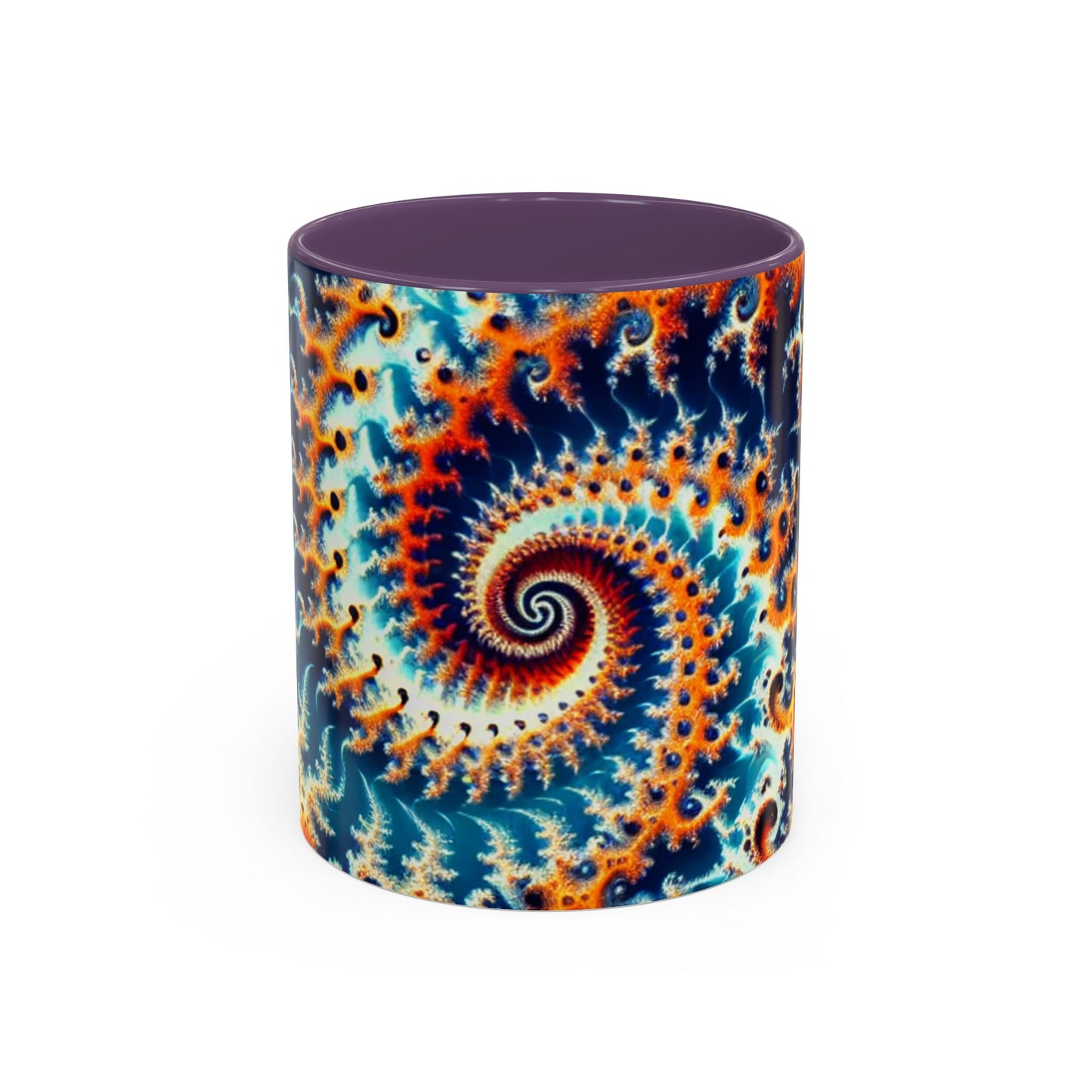 Vibrant Spiral Design Coffee Mug - 11/15oz Ceramic Accent Cup for Art Lovers