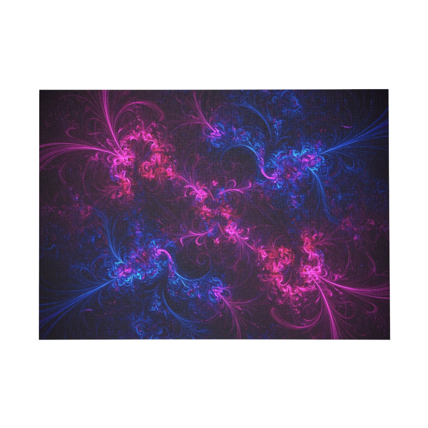 Vibrant Fractal Puzzle - 96, 252, 500, 1000-Piece Options for Relaxation and Fun