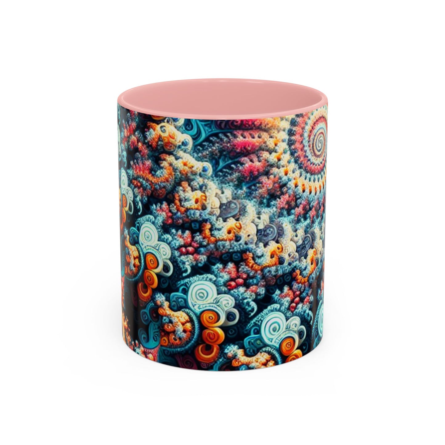 Colorful Fractal Coffee Mug - 11oz & 15oz - Perfect for Art Lovers