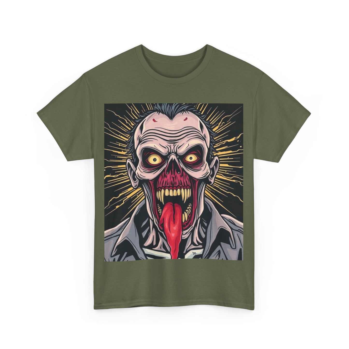 UK - Vintage Horror Graphic Unisex Heavy Cotton Tee