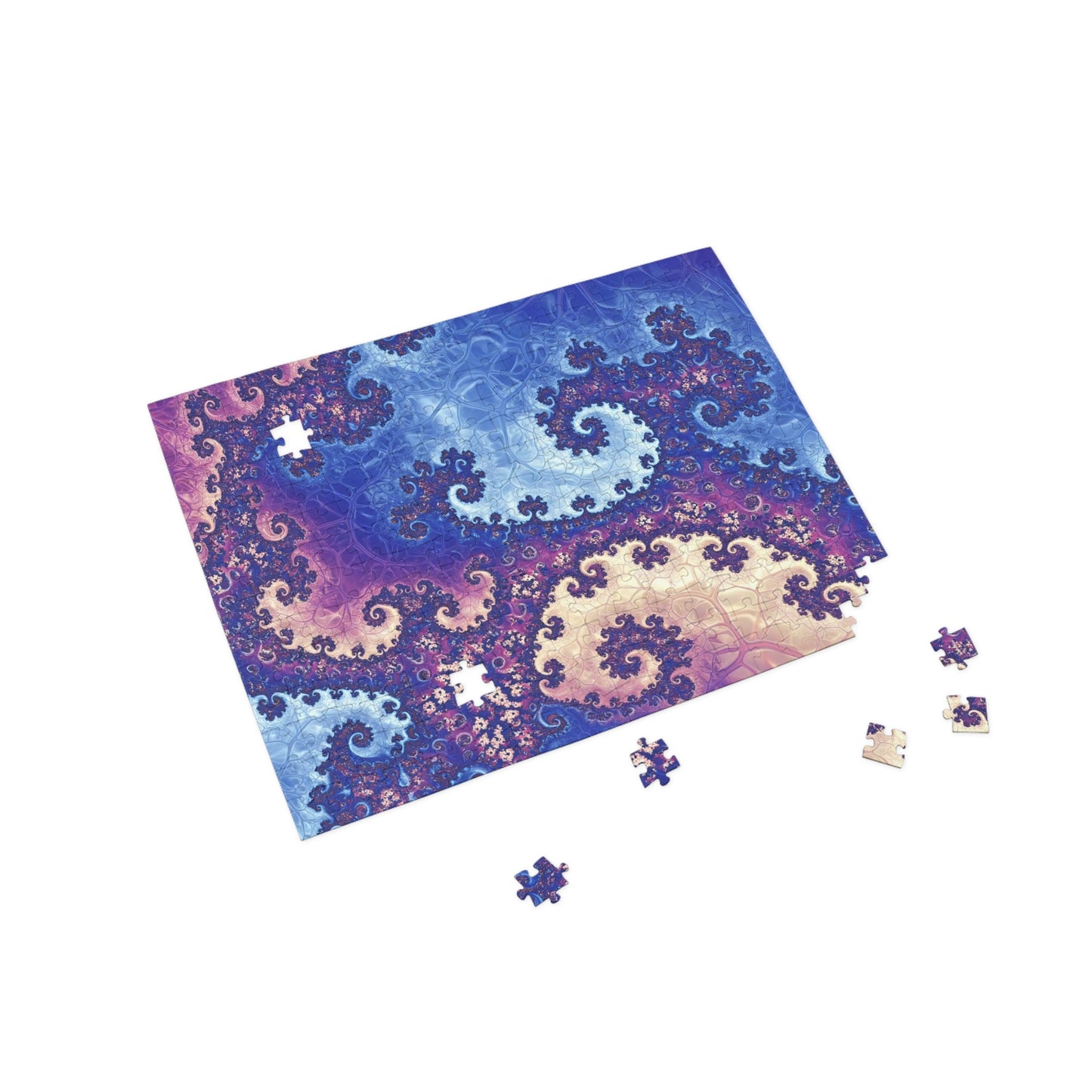 Colorful Fractal Puzzle - 96, 252, 500, 1000-Piece Options - Perfect for Family Game Night or Relaxing Activities