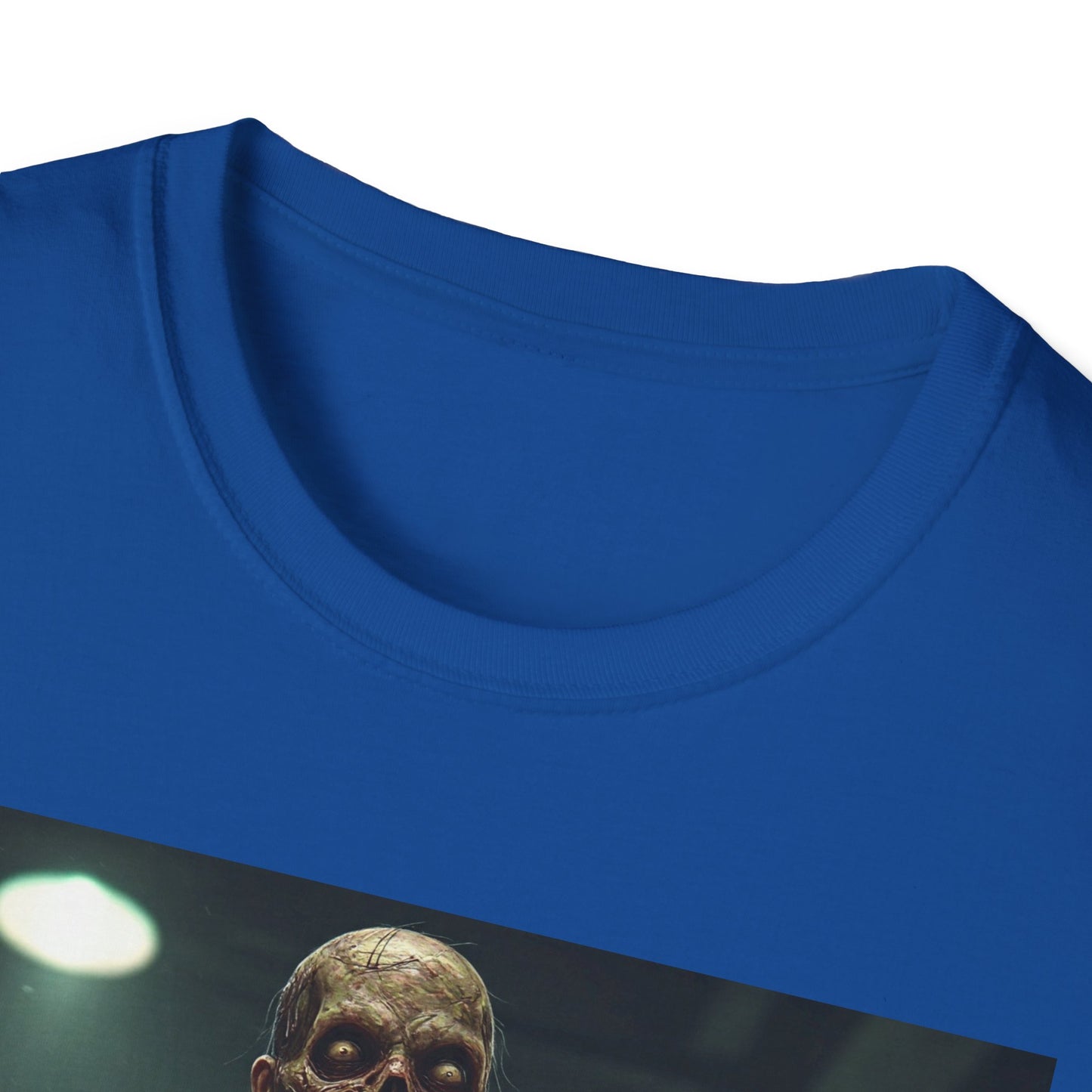Apocalyptic Portrait Tee, bold, decaying zombie graphic