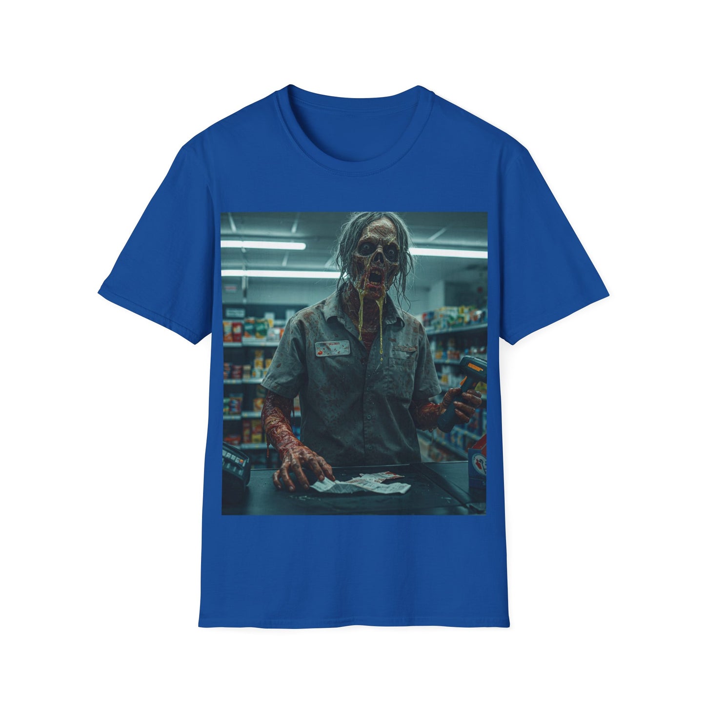 UK - Horror Fan Apocalyptic Portrait Tee, bold, decaying zombie graphic