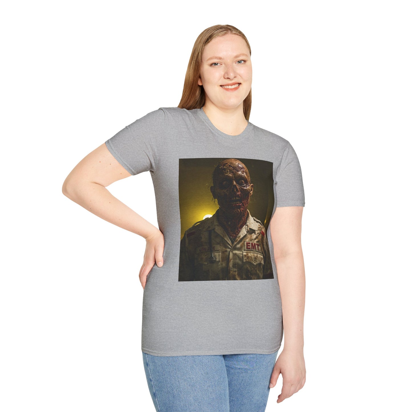 Zombie EMT Unisex Softstyle T-Shirt - Horror Apparel for Halloween