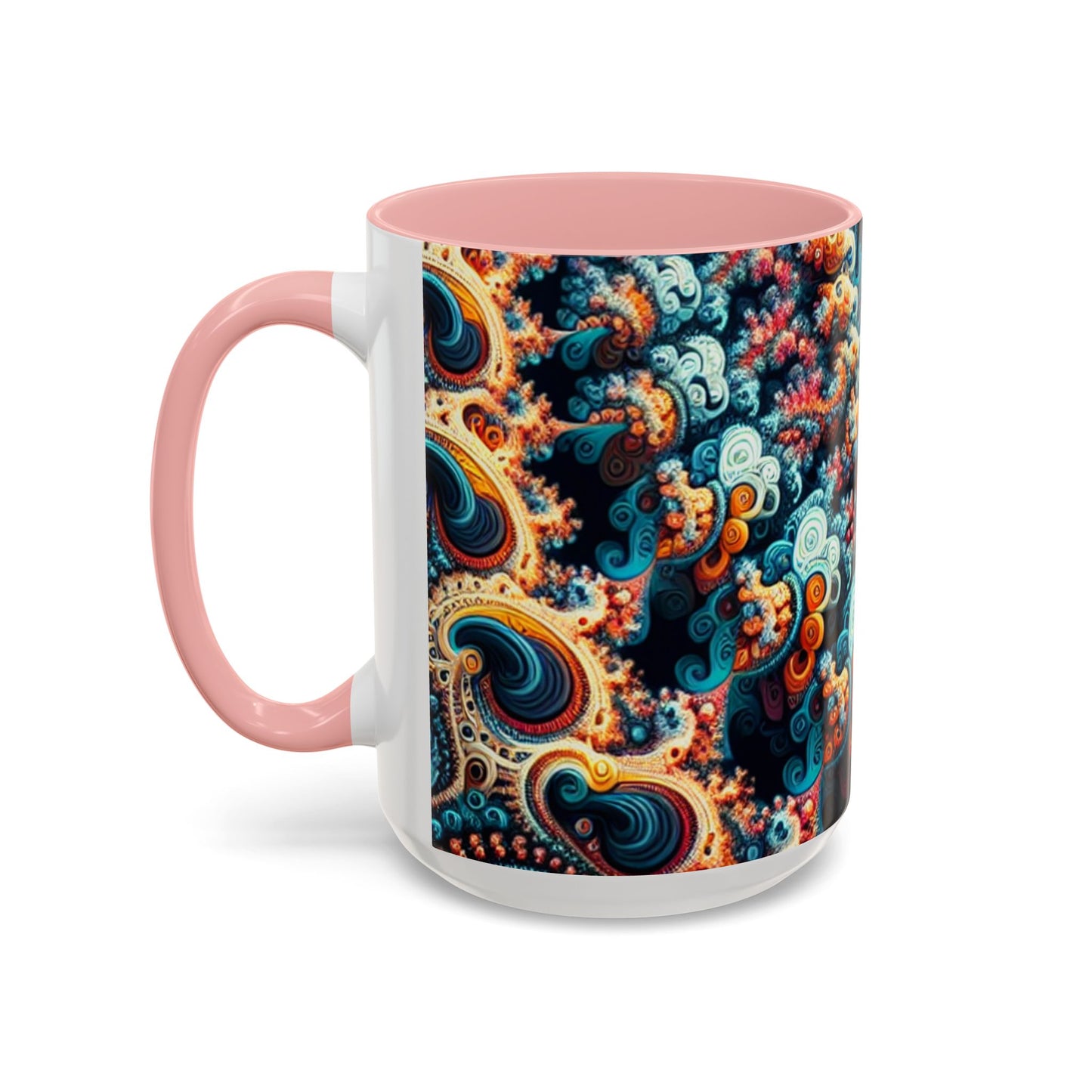 Colorful Fractal Coffee Mug - 11oz & 15oz - Perfect for Art Lovers