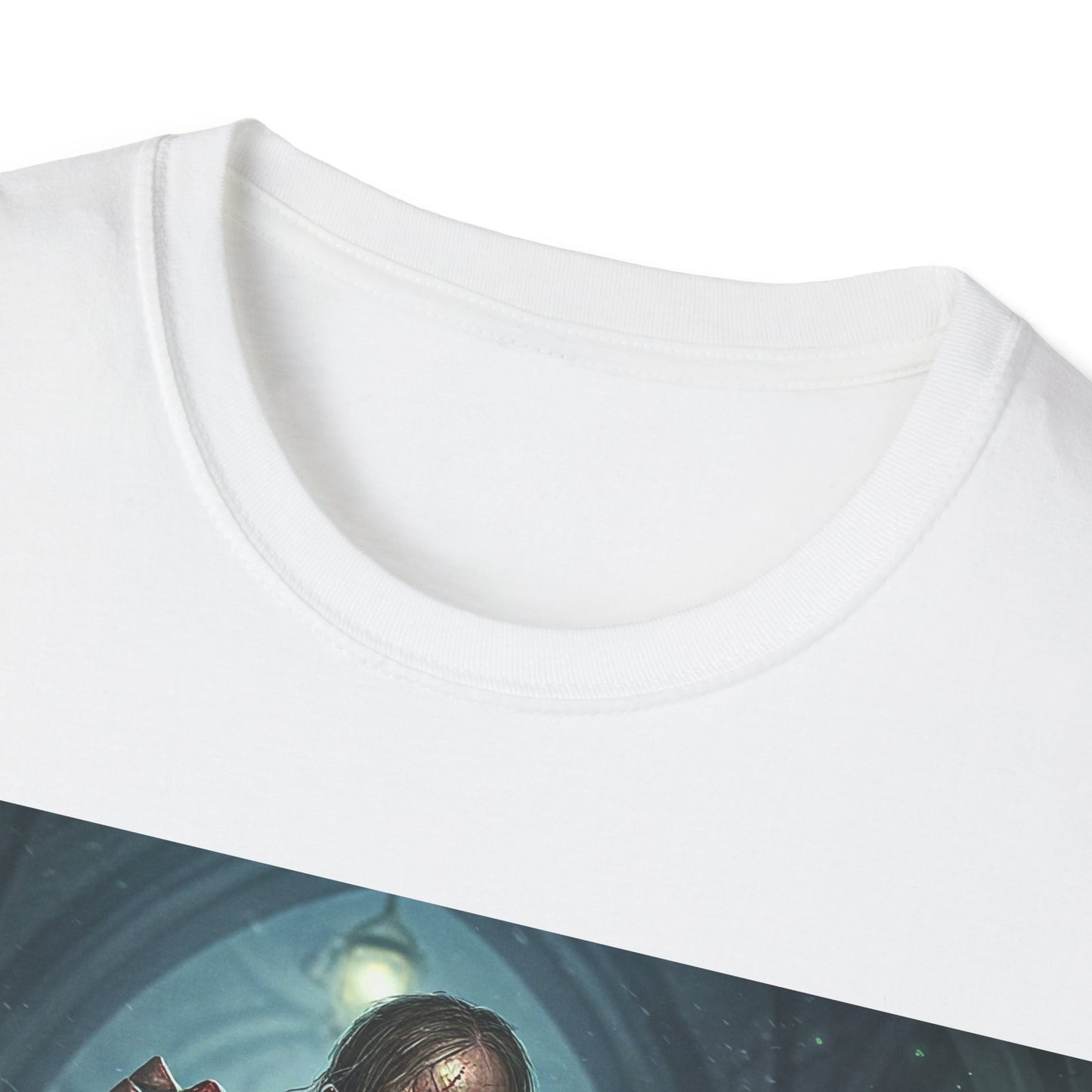 UK - Spooky Sorcerer Apocalyptic Portrait Tee, bold, decaying zombie graphic