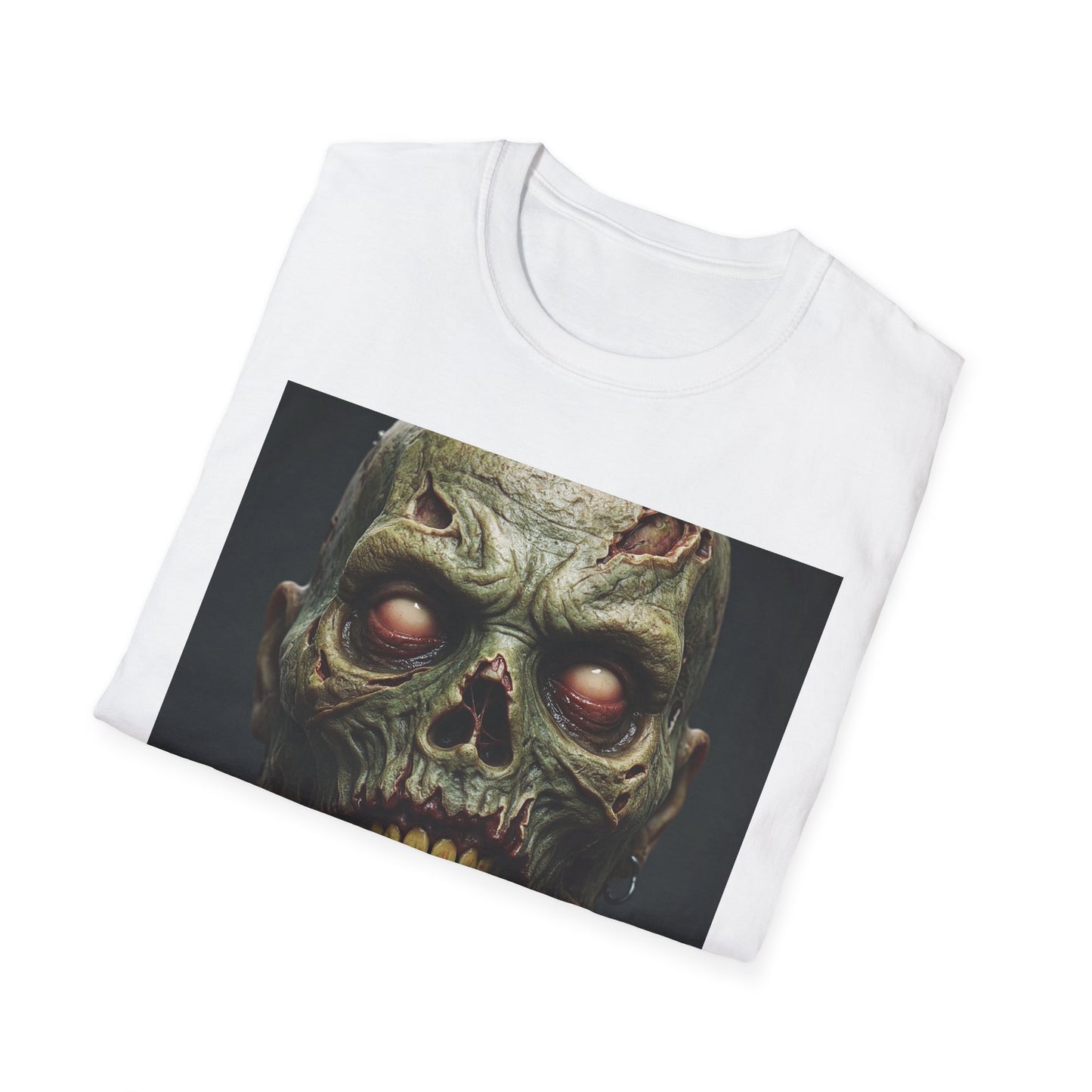Zombie Apocalypse Apocalyptic Portrait Tee, bold, decaying zombie graphic