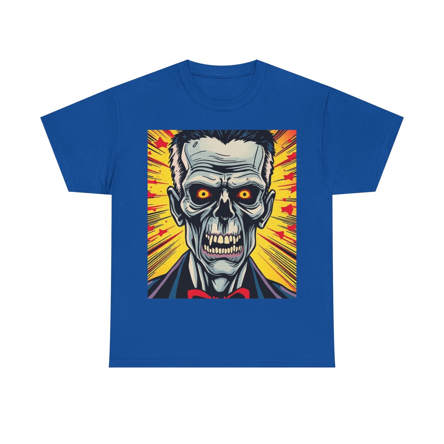 UK - Spooky Vintage Skull Tee - Unisex Heavy Cotton T-Shirt