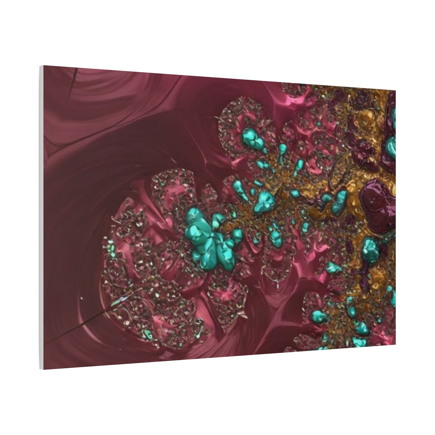 Abstract Art Canvas Print - Vibrant Fractal Design for Home Decor