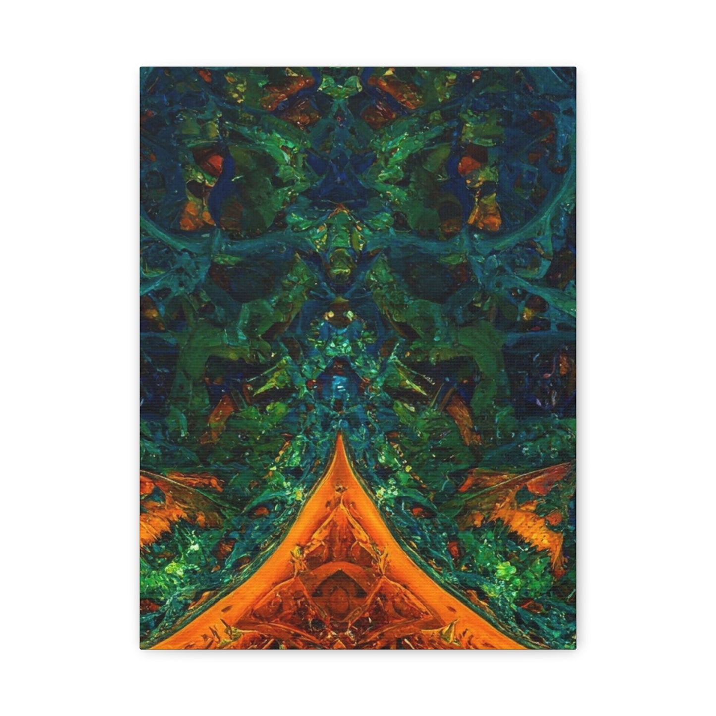 Vibrant Abstract Fractal Art Canvas Print