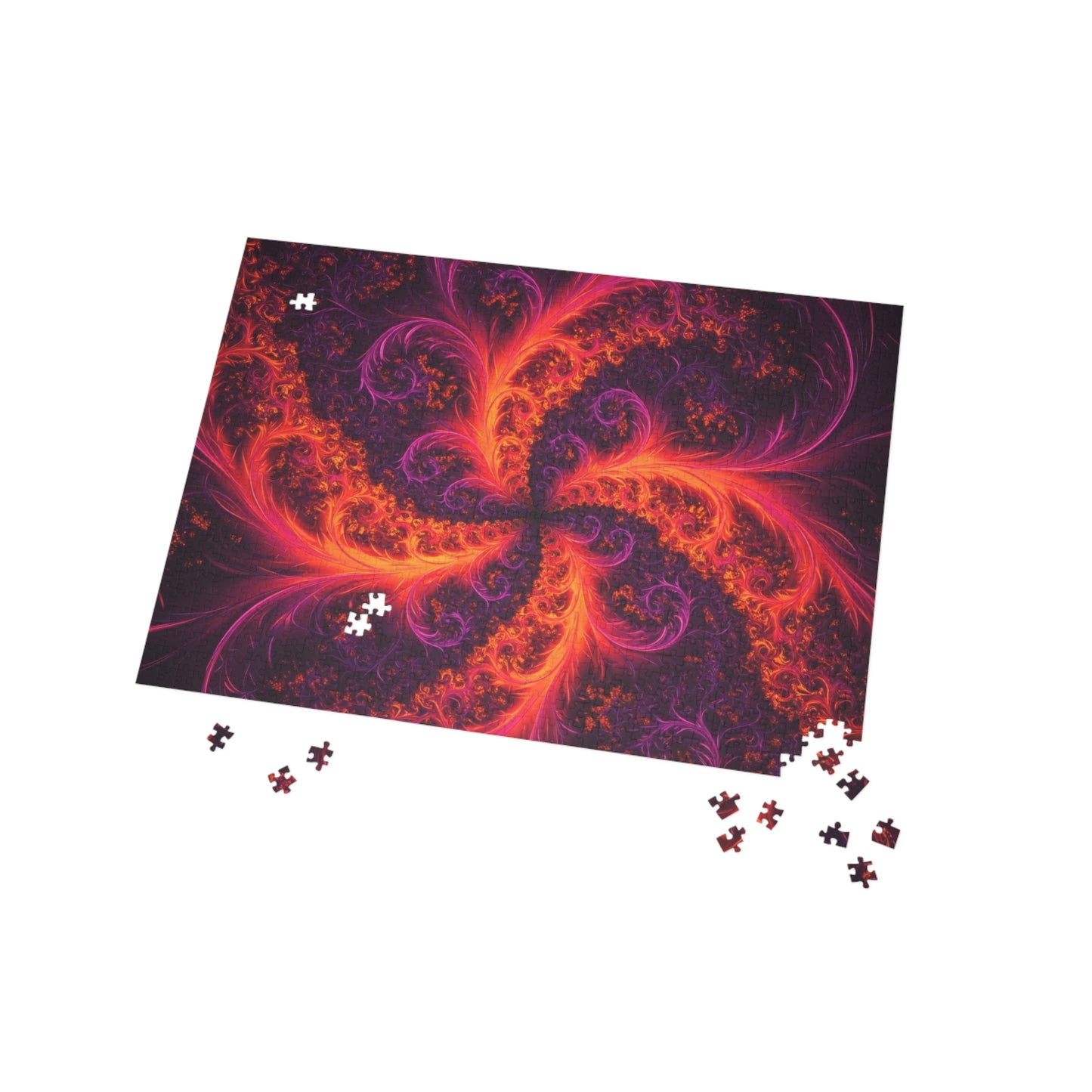 Vibrant Spiral Fractal Puzzle - 1000-Piece Jigsaw for Relaxation and Fun