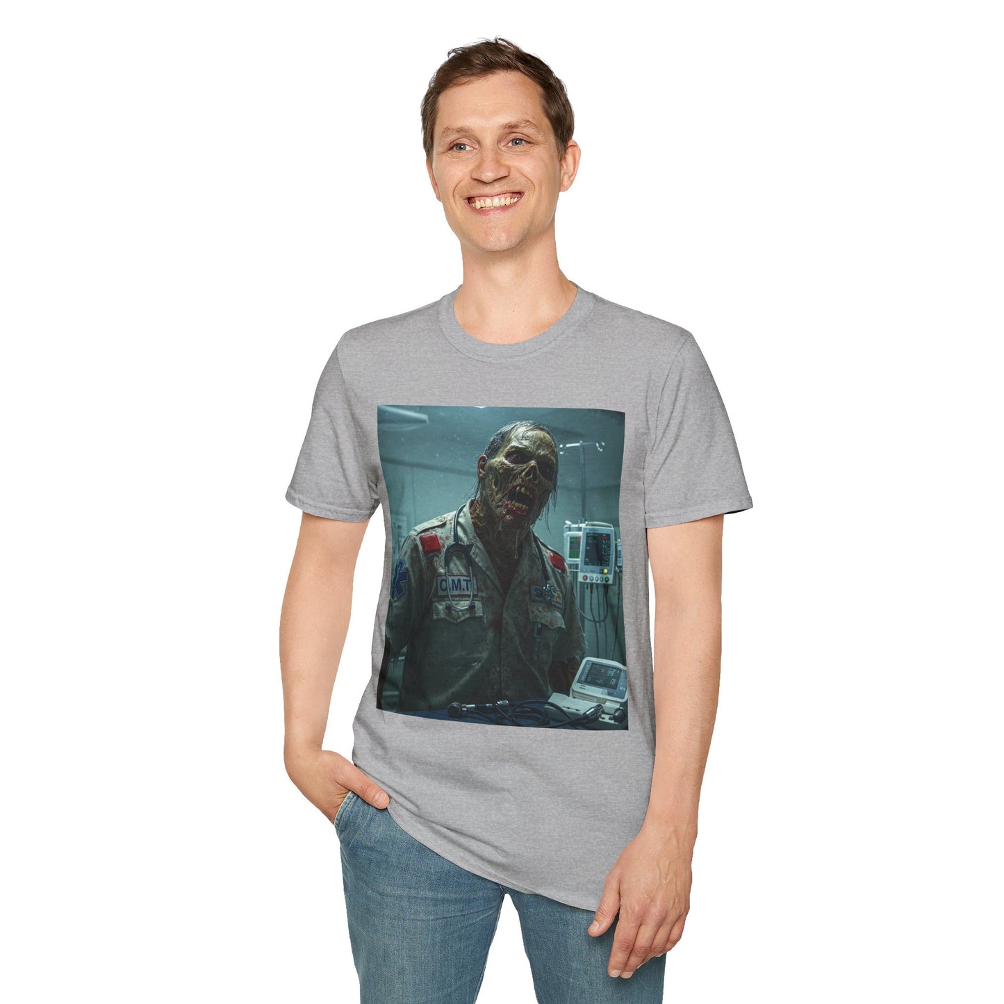 Unisex Horror Graphic T-Shirt - Creepy Zombie Design