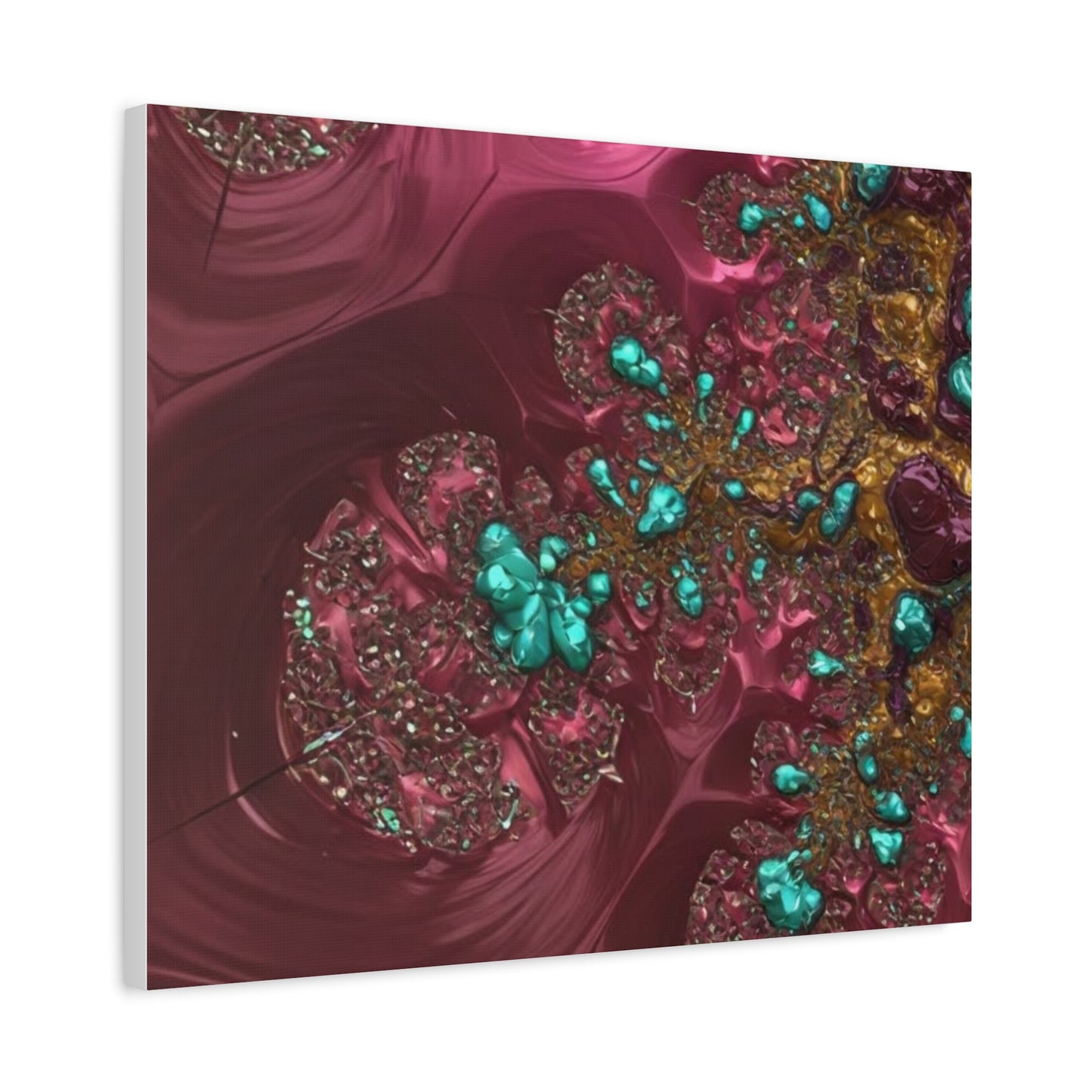 Abstract Art Canvas Print - Vibrant Fractal Design for Home Decor