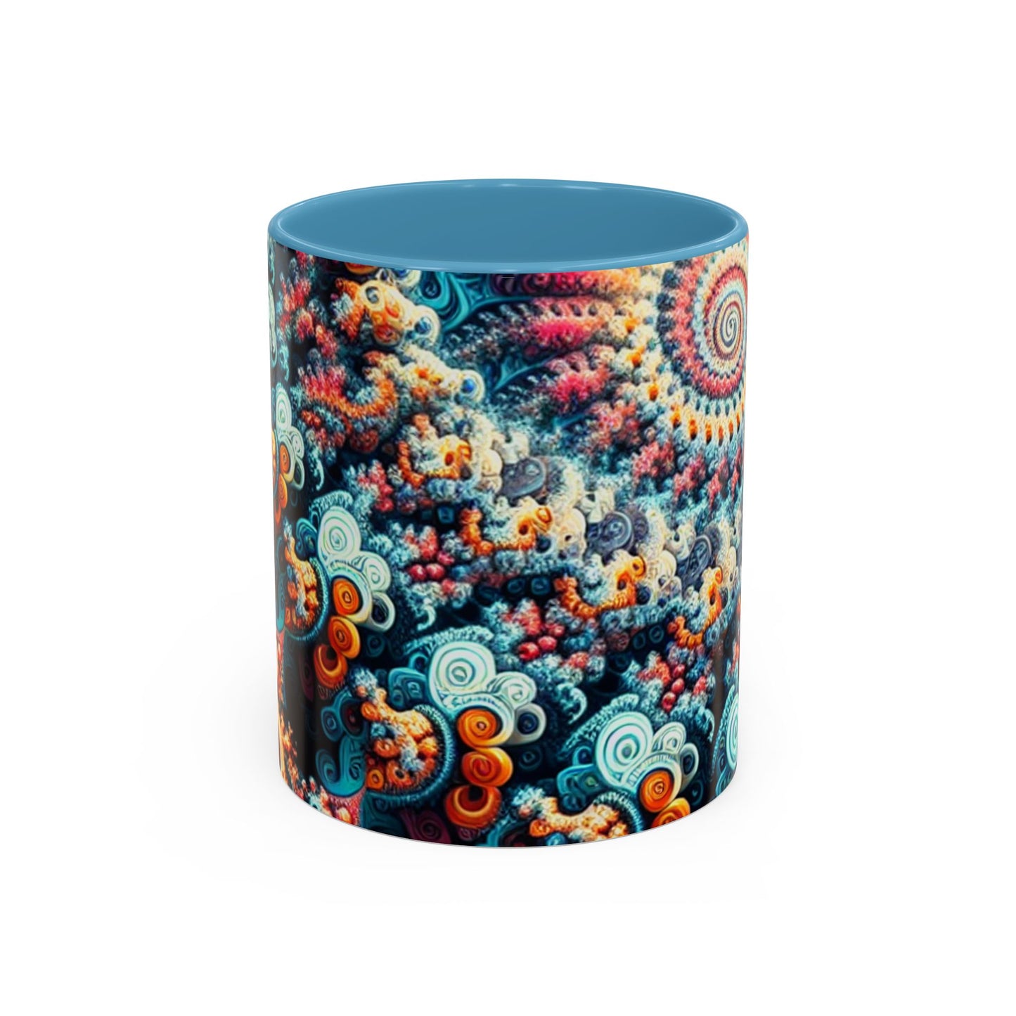 Colorful Fractal Coffee Mug - 11oz & 15oz - Perfect for Art Lovers