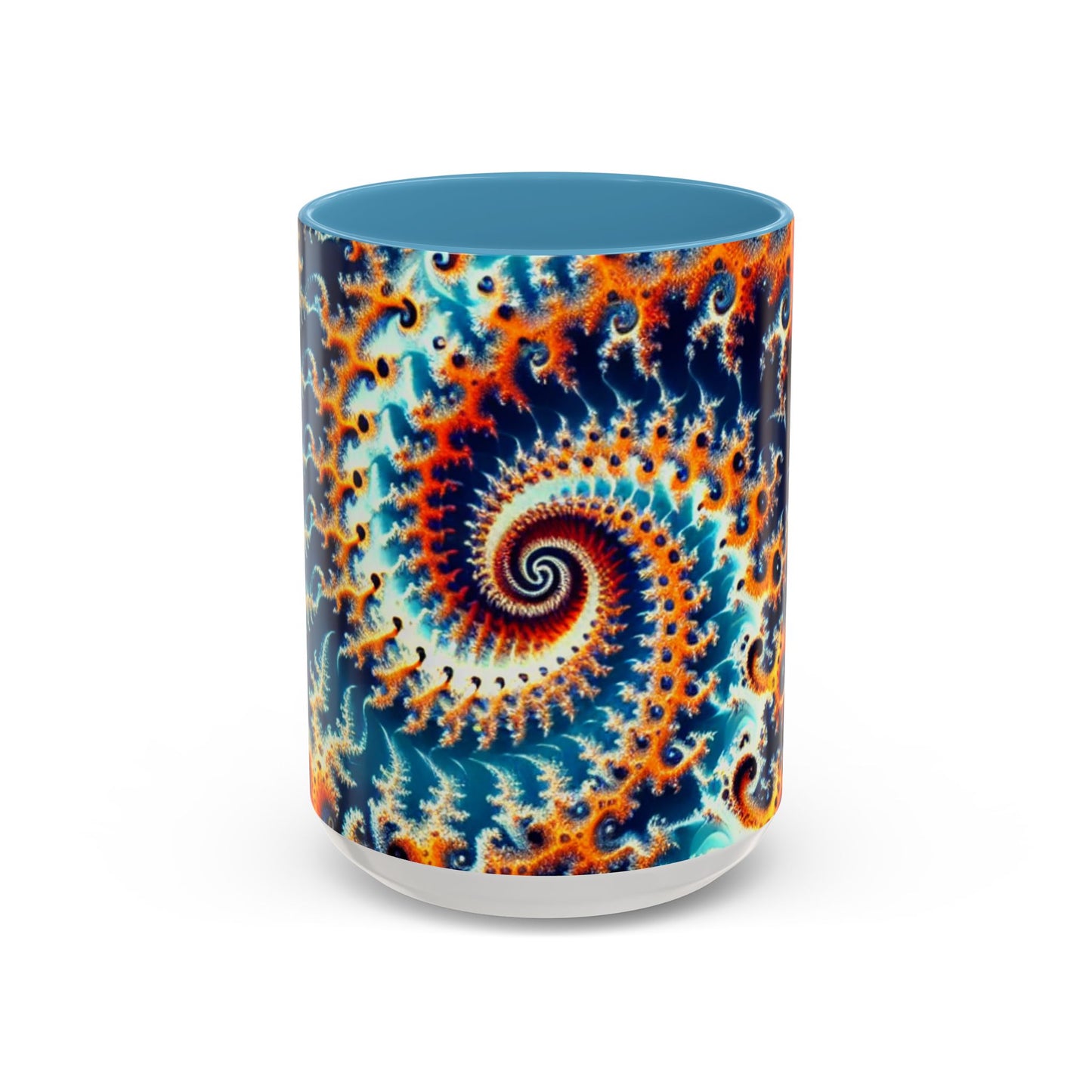 Vibrant Spiral Design Coffee Mug - 11/15oz Ceramic Accent Cup for Art Lovers