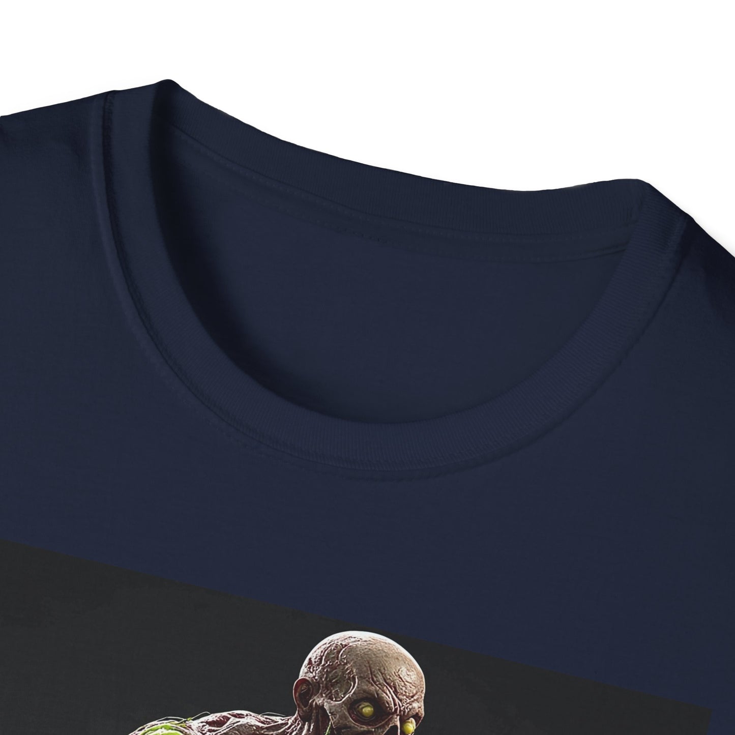 Zombie Graphic Unisex Softstyle T-Shirt - Perfect for Halloween and Horror Fans