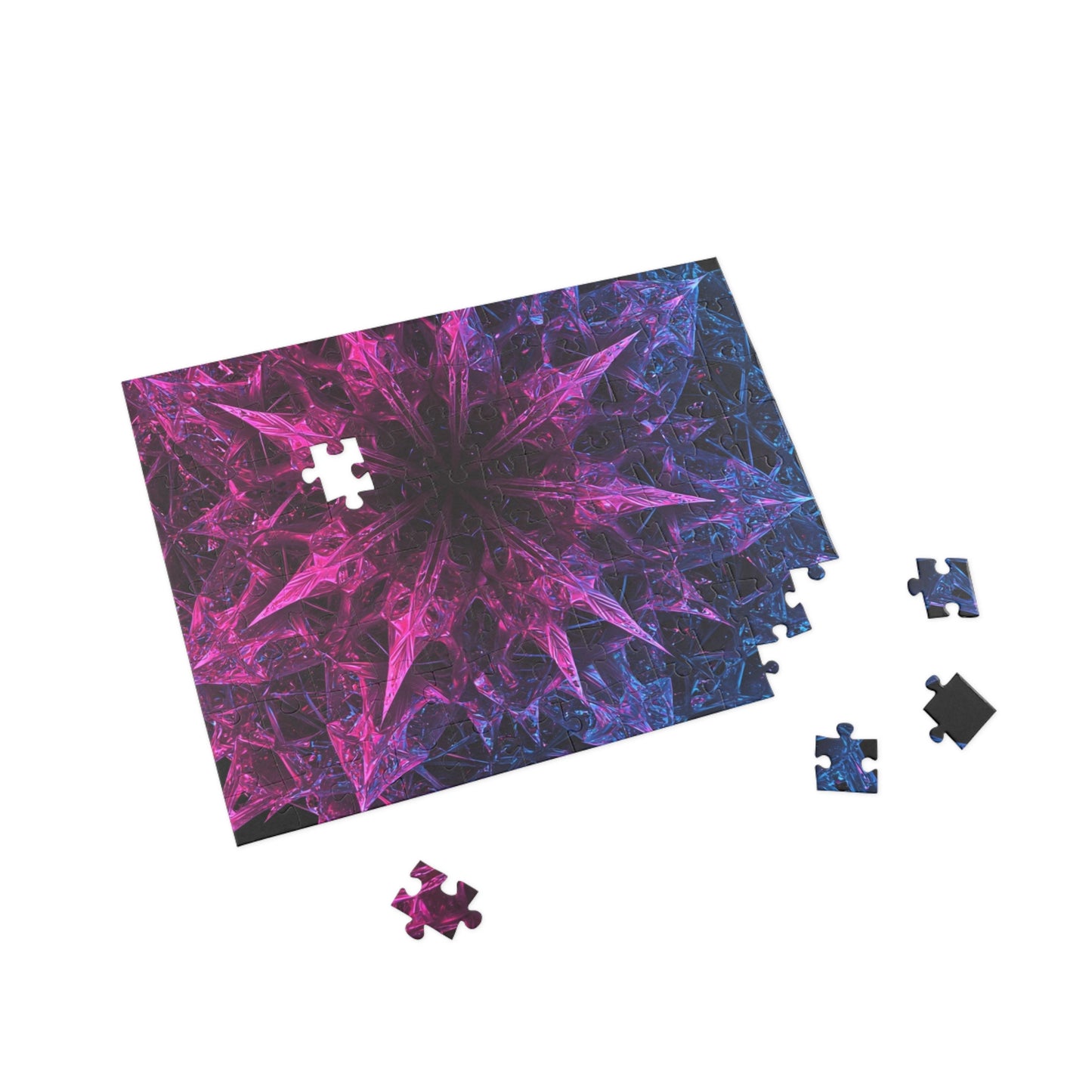Colorful Fractal Star Puzzle - 500-Piece Jigsaw for Relaxation & Fun