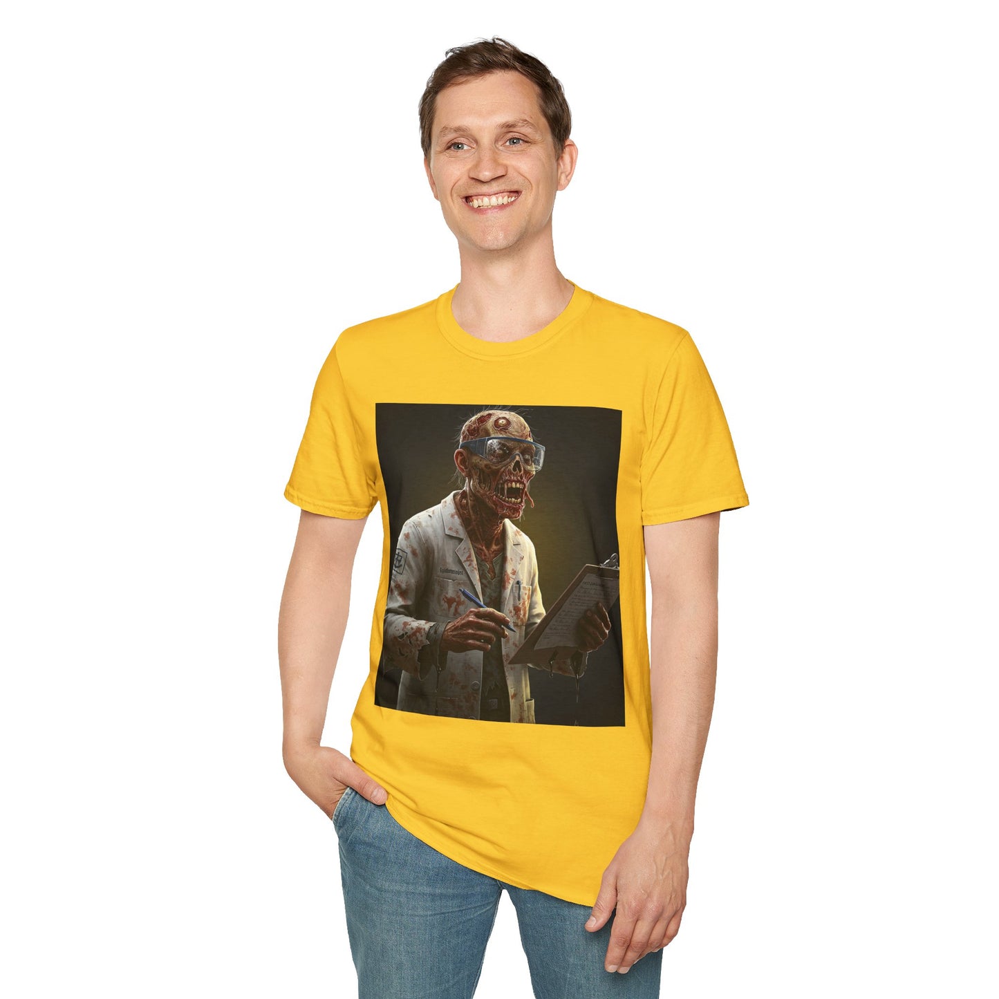 Zombie Doctor Graphic T-Shirt for Horror Fans