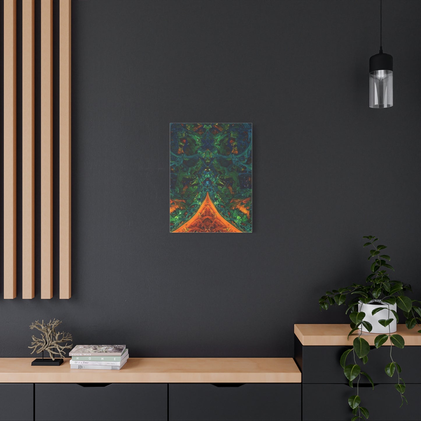Vibrant Abstract Fractal Art Canvas Print