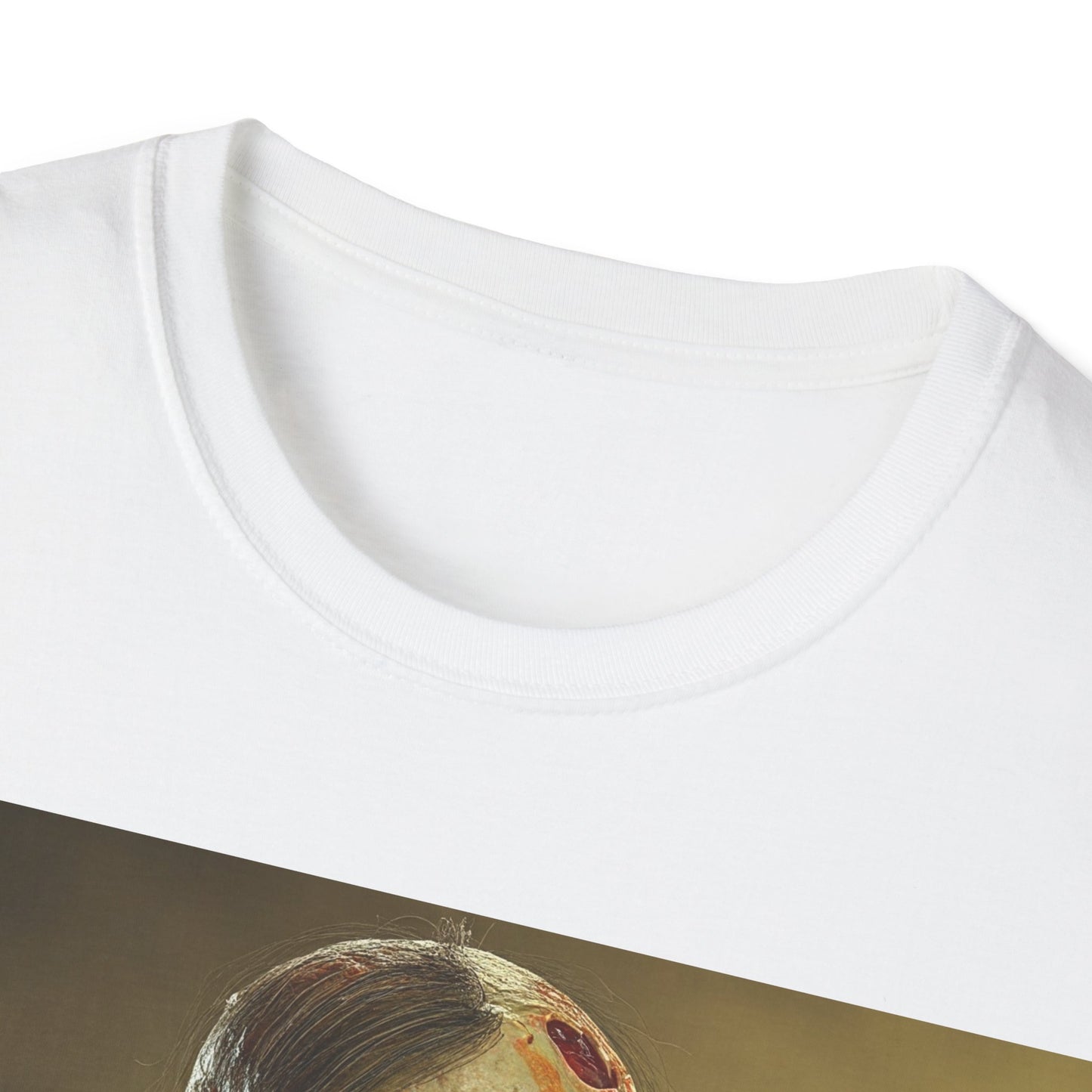 UK - Zombie Reader Apocalyptic Portrait Tee, bold, decaying zombie graphic