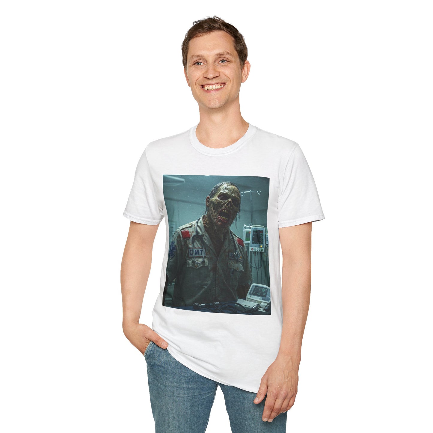 Unisex Horror Graphic T-Shirt - Creepy Zombie Design