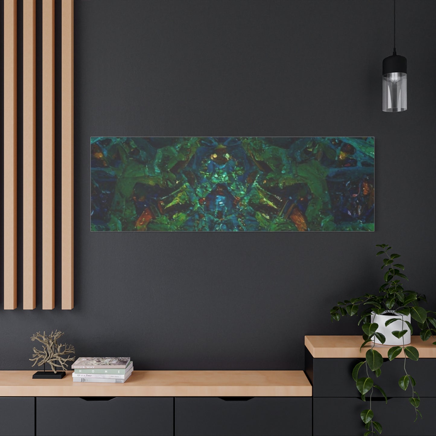 Vibrant Abstract Fractal Art Canvas Print
