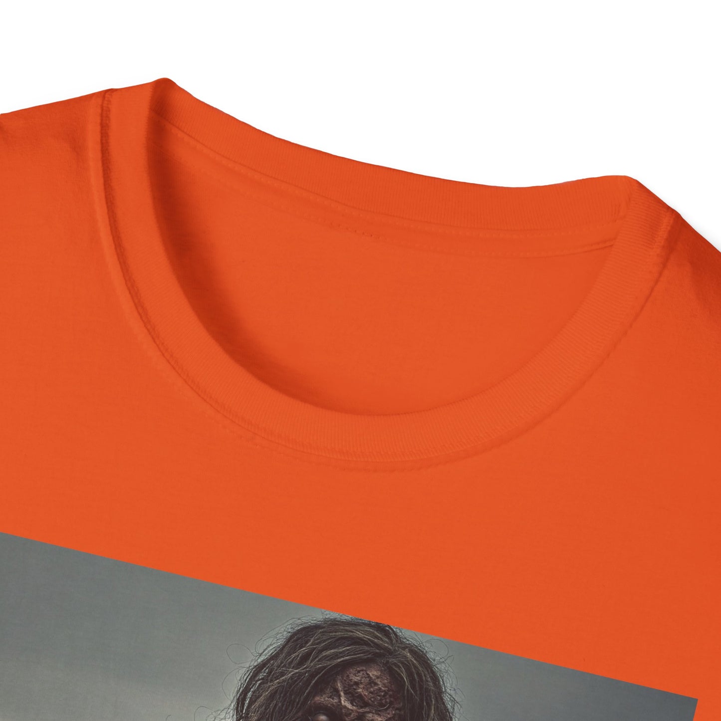 Apocalyptic Portrait Tee, bold, decaying zombie graphic