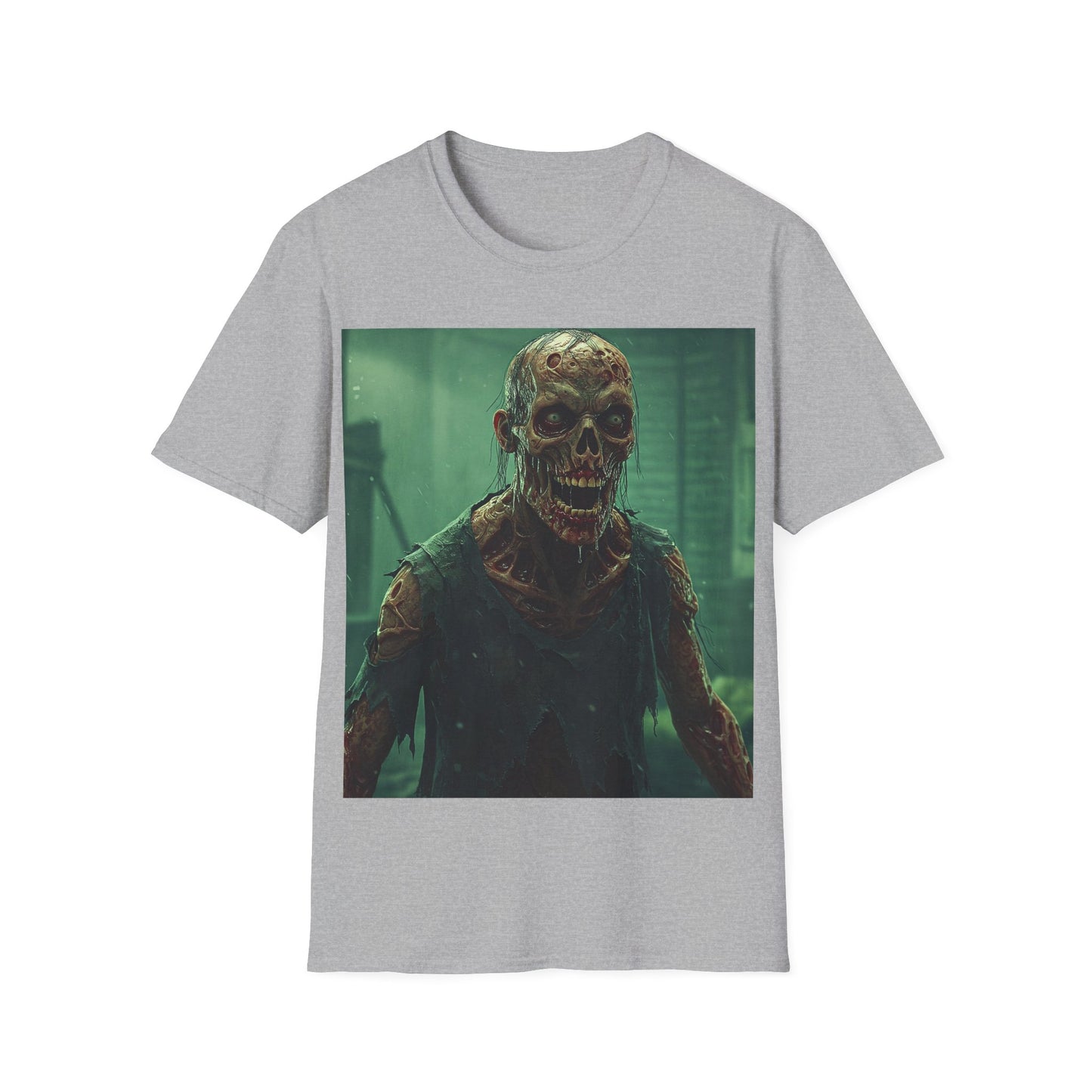 UK - Creepy Skeleton Graphic Unisex Softstyle T-Shirt