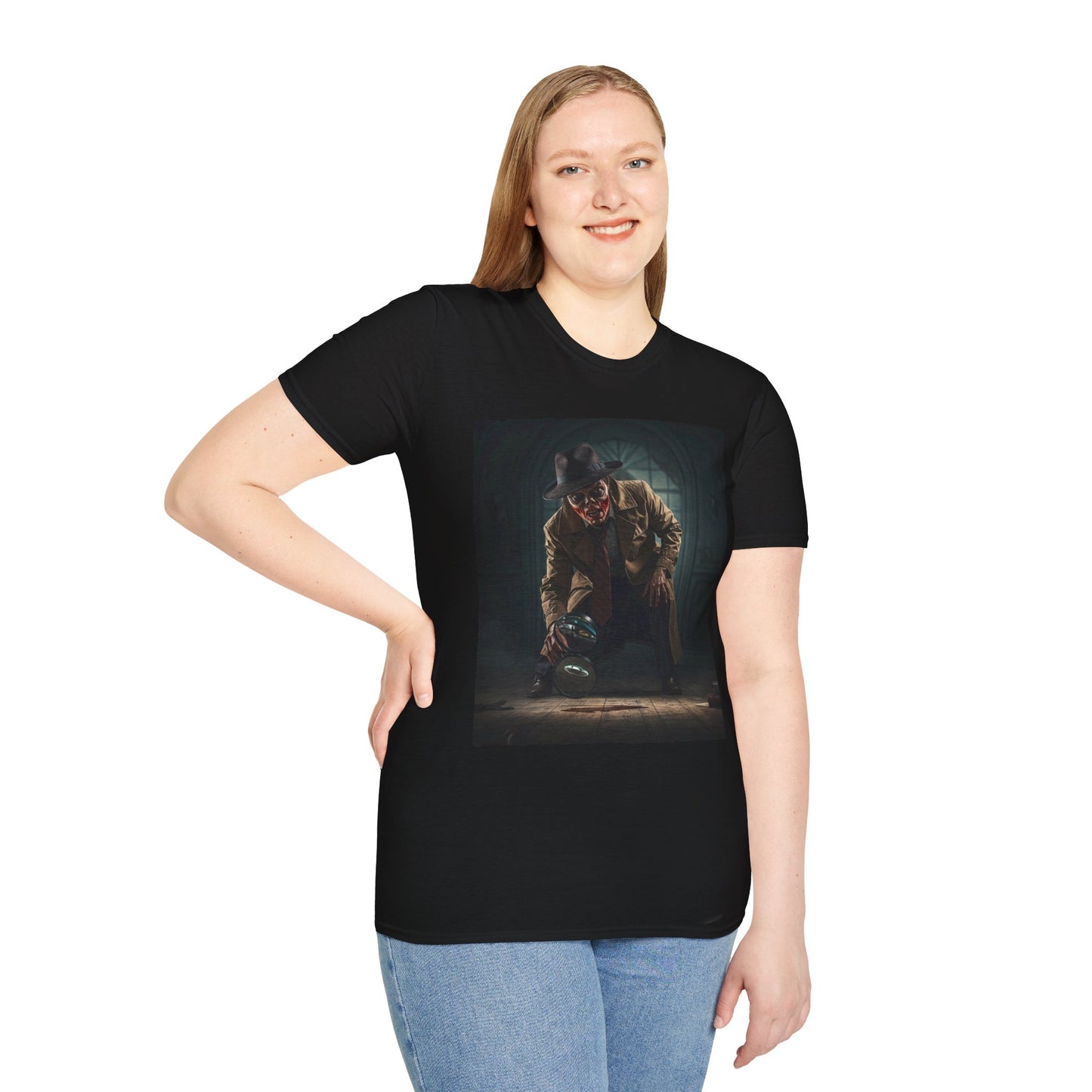 Unisex Horror-Themed Softstyle T-Shirt - Perfect for Halloween and Horror Fans