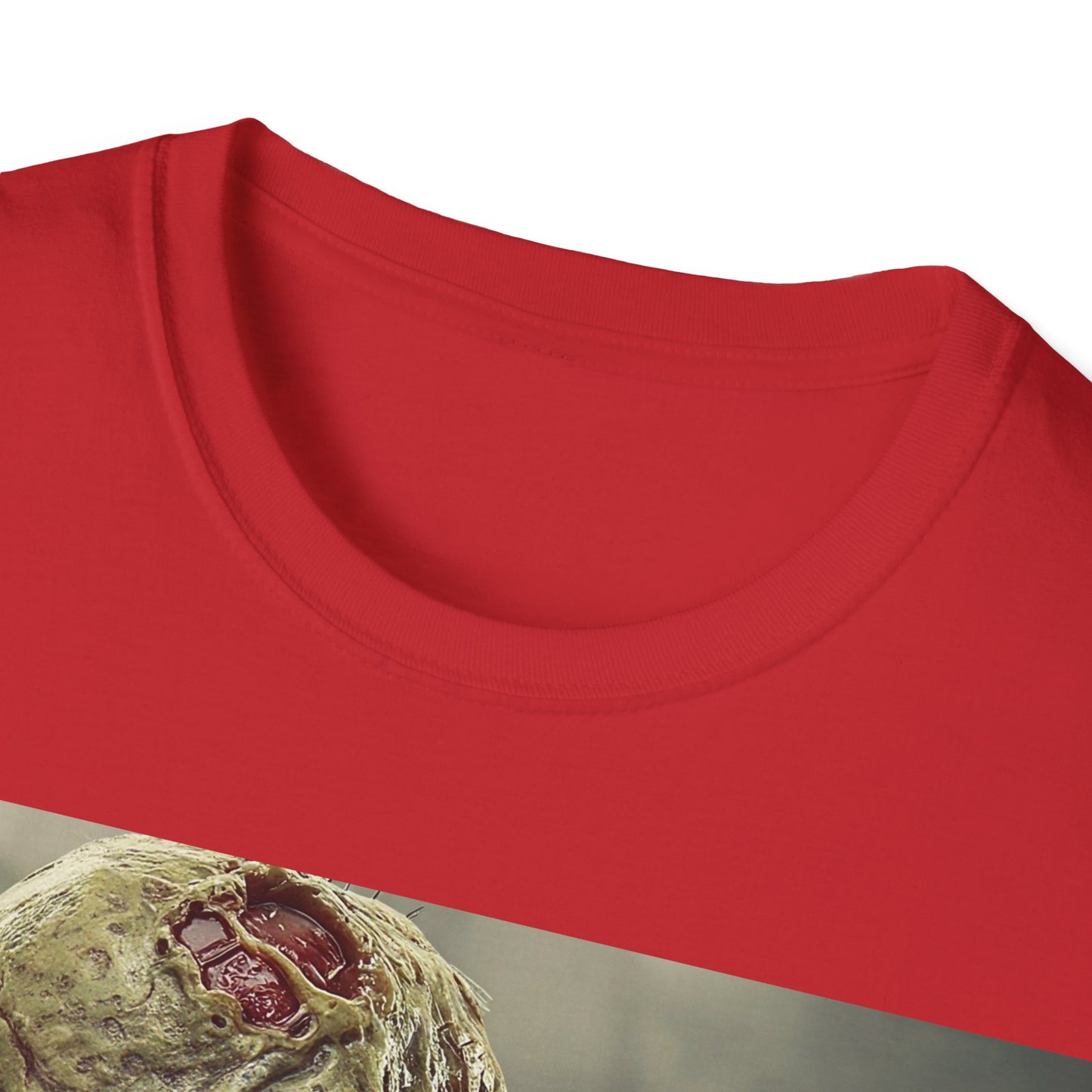 UK - Unisex Softstyle Zombie Graphic T-Shirt - Perfect for Halloween and Horror Fans