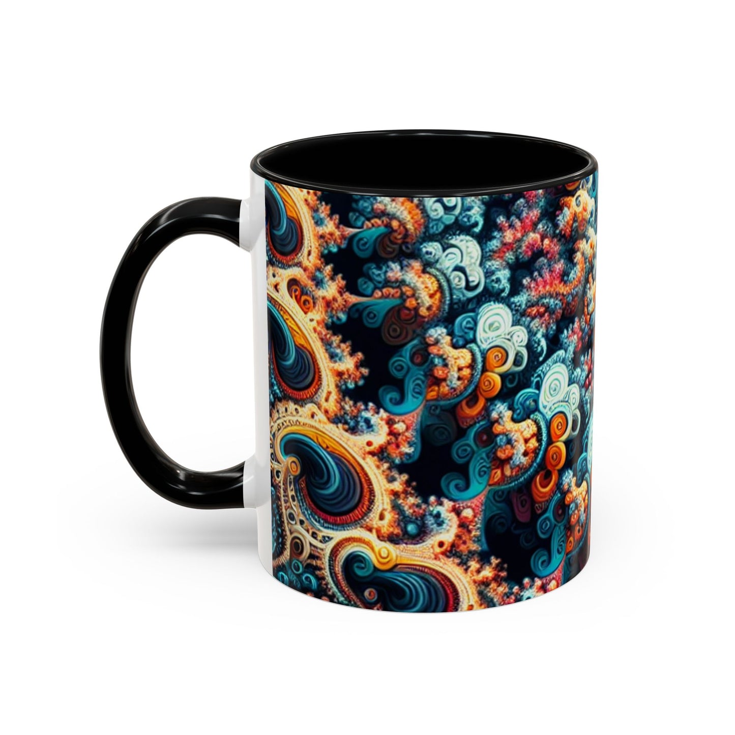 Colorful Fractal Coffee Mug - 11oz & 15oz - Perfect for Art Lovers