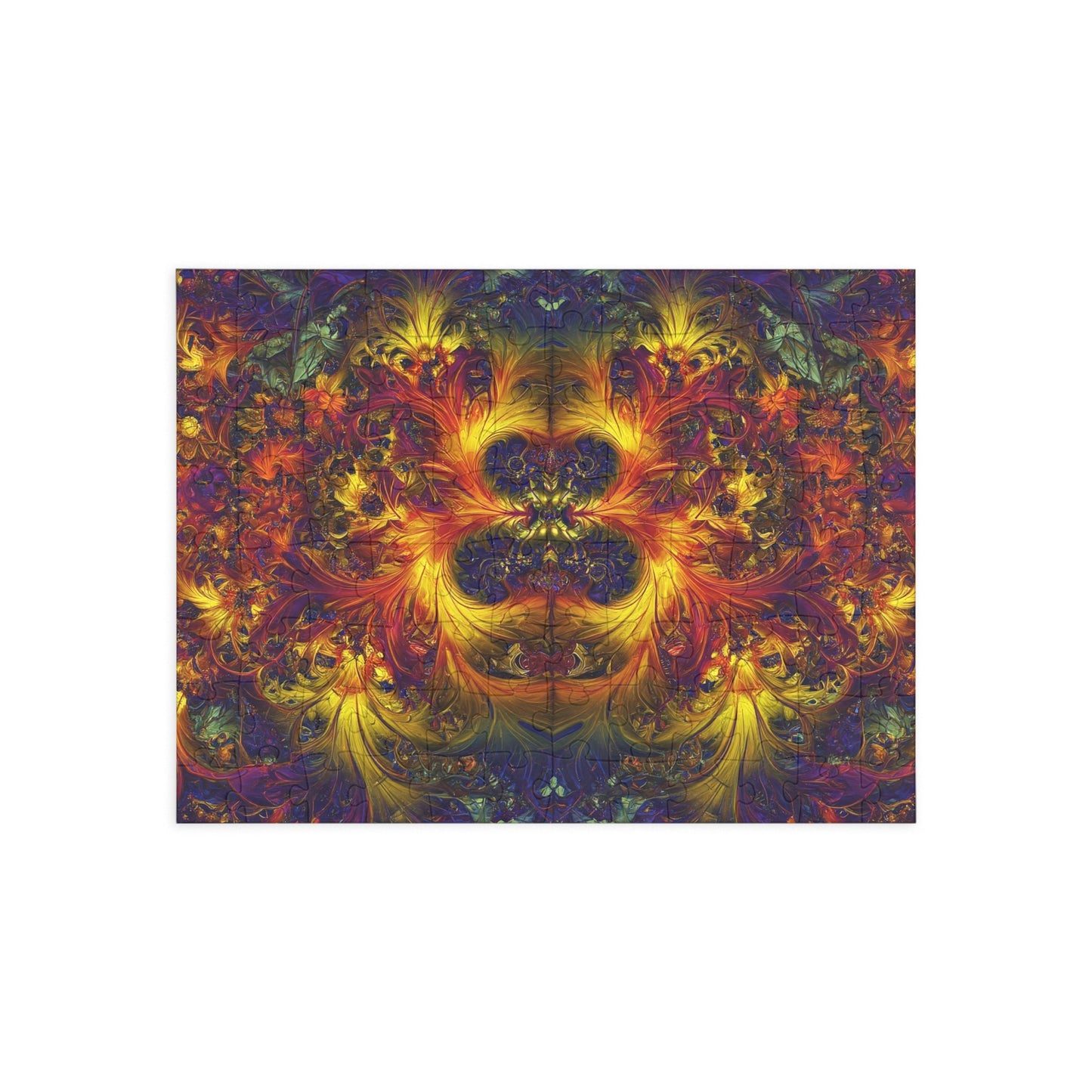Vibrant Fractal Art Puzzle - 500-Piece Colorful Challenge