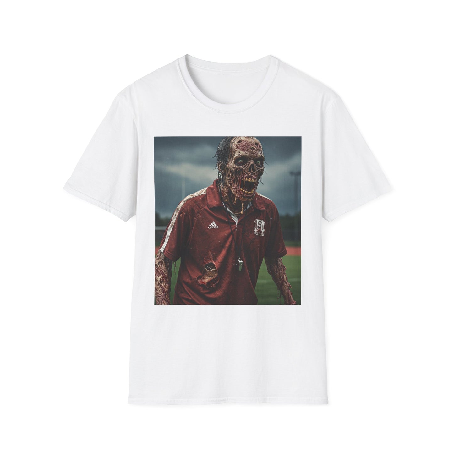 Zombie Horror Unisex Softstyle T-Shirt - Perfect for Halloween and Casual Wear