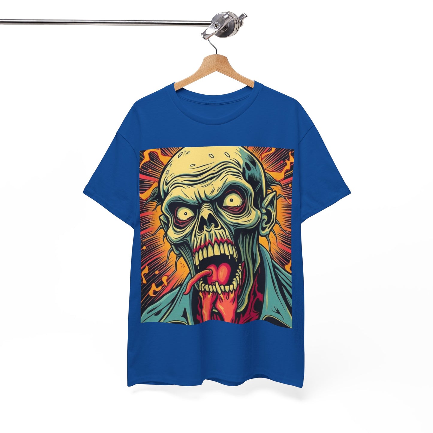 UK - Unisex Zombie Graphic Tee - Heavy Cotton T-Shirt for Horror Fans