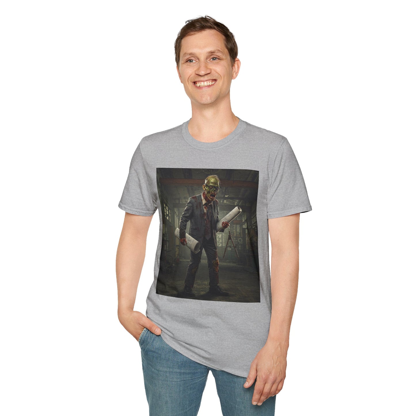 Zombie Apocalypse Unisex Softstyle T-Shirt - Perfect for Halloween and Horror Fans