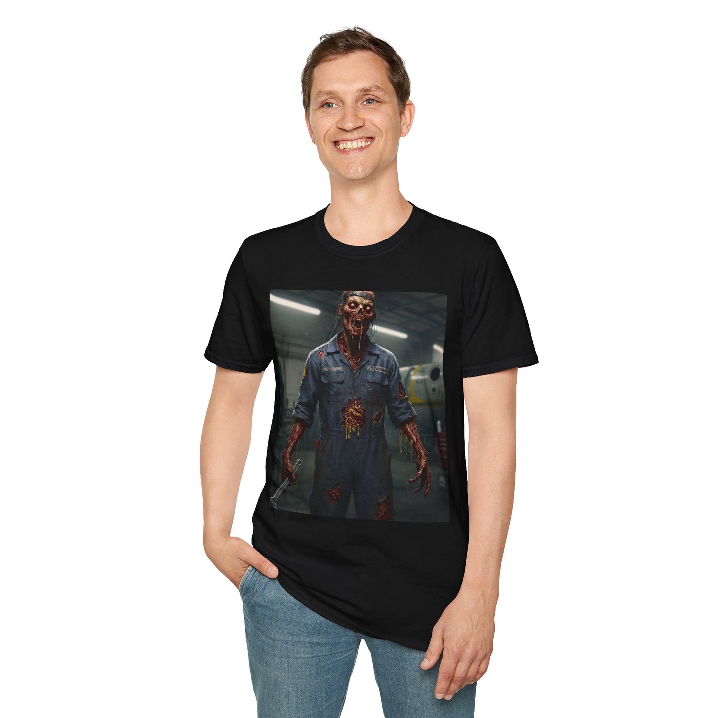 Unisex Softstyle Horror Graphic T-Shirt - Perfect for Halloween and Horror Fans