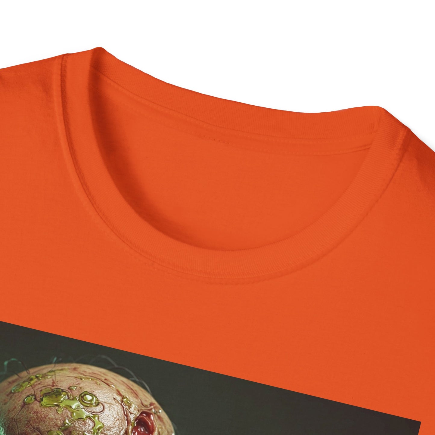Apocalyptic Portrait Tee, bold, decaying zombie graphic