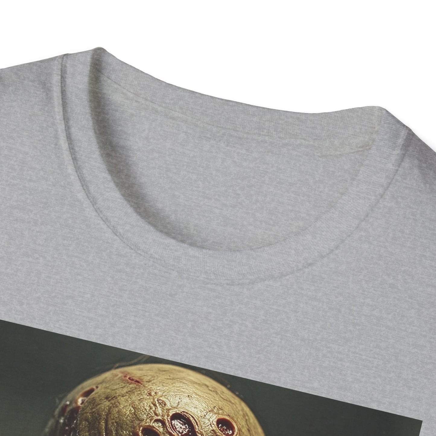 Unisex Softstyle T-Shirt - Creepy Skull Design - Perfect for Halloween or Casual Wear