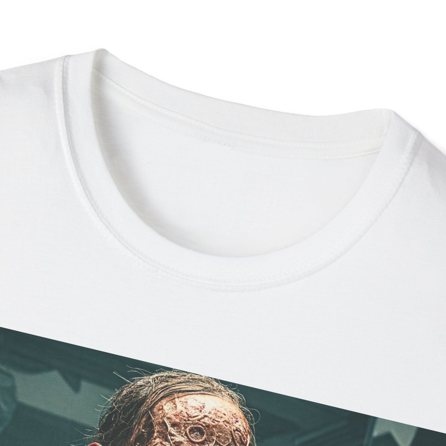 UK - Horror-Inspired Unisex Softstyle T-Shirt - Perfect for Halloween and Horror Fans