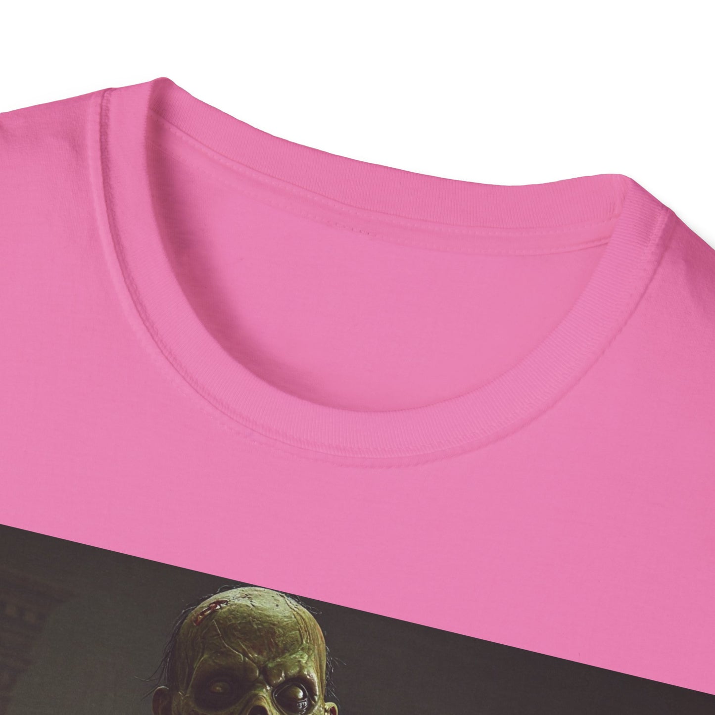 Apocalyptic Portrait Tee, bold, decaying zombie graphic