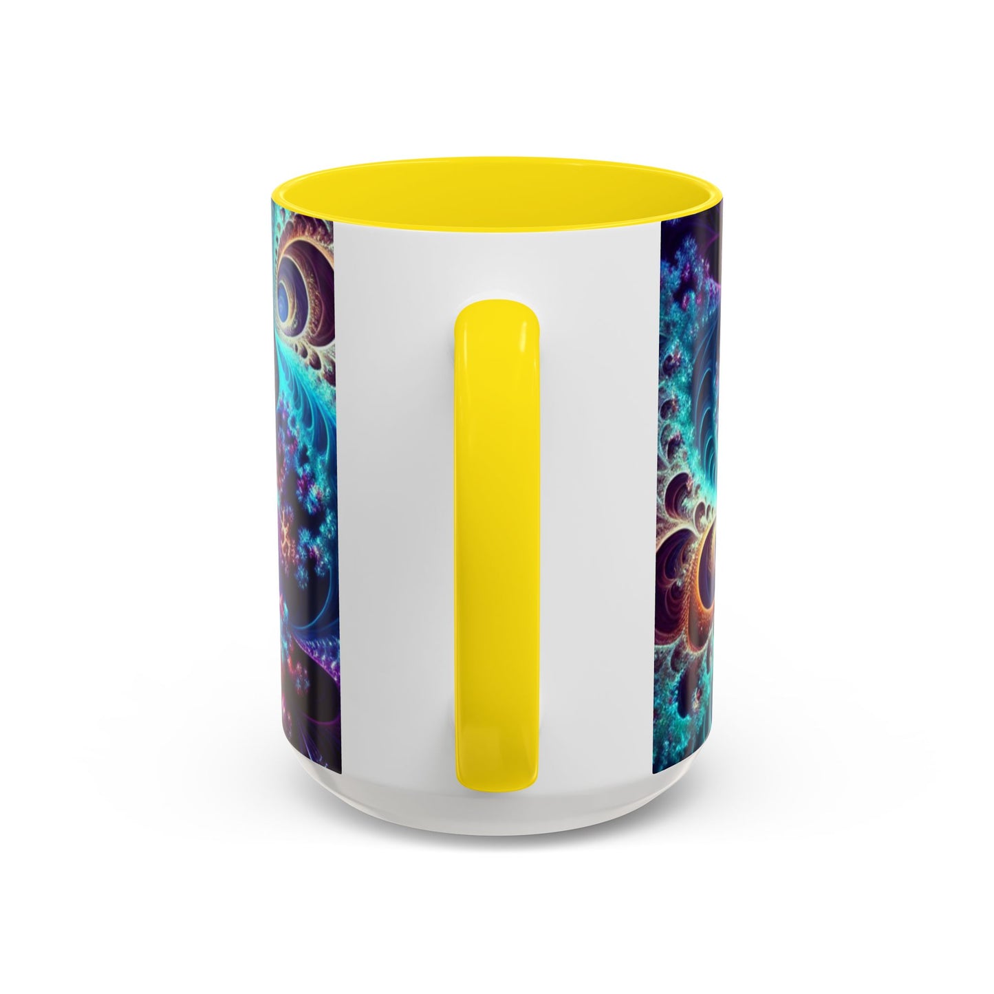 Colorful Spiral Accent Coffee Mug - 11 & 15oz