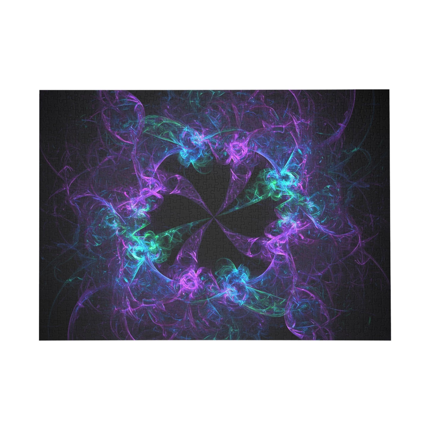 Colorful Fractal Design Puzzle - 96, 252, 500, 1000-Piece Options