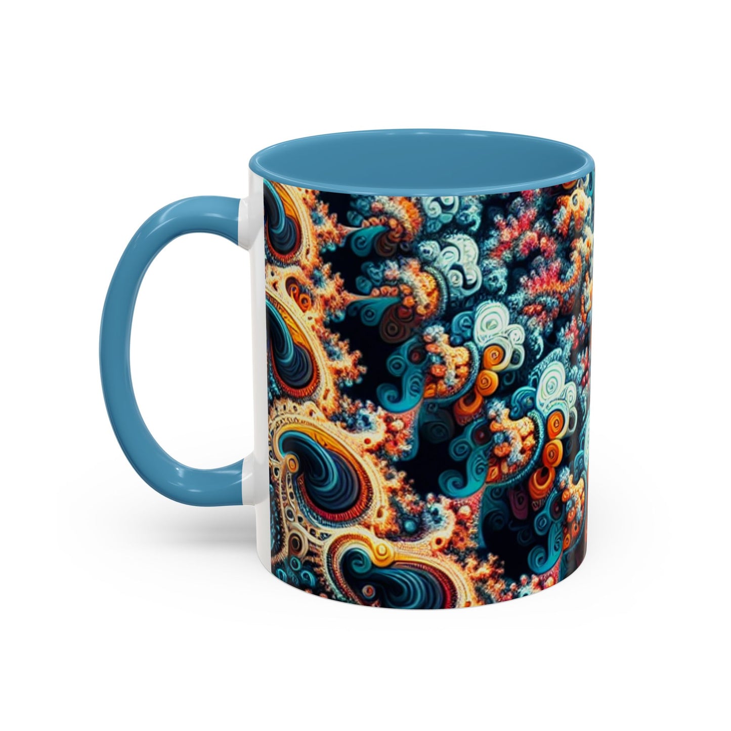 Colorful Fractal Coffee Mug - 11oz & 15oz - Perfect for Art Lovers