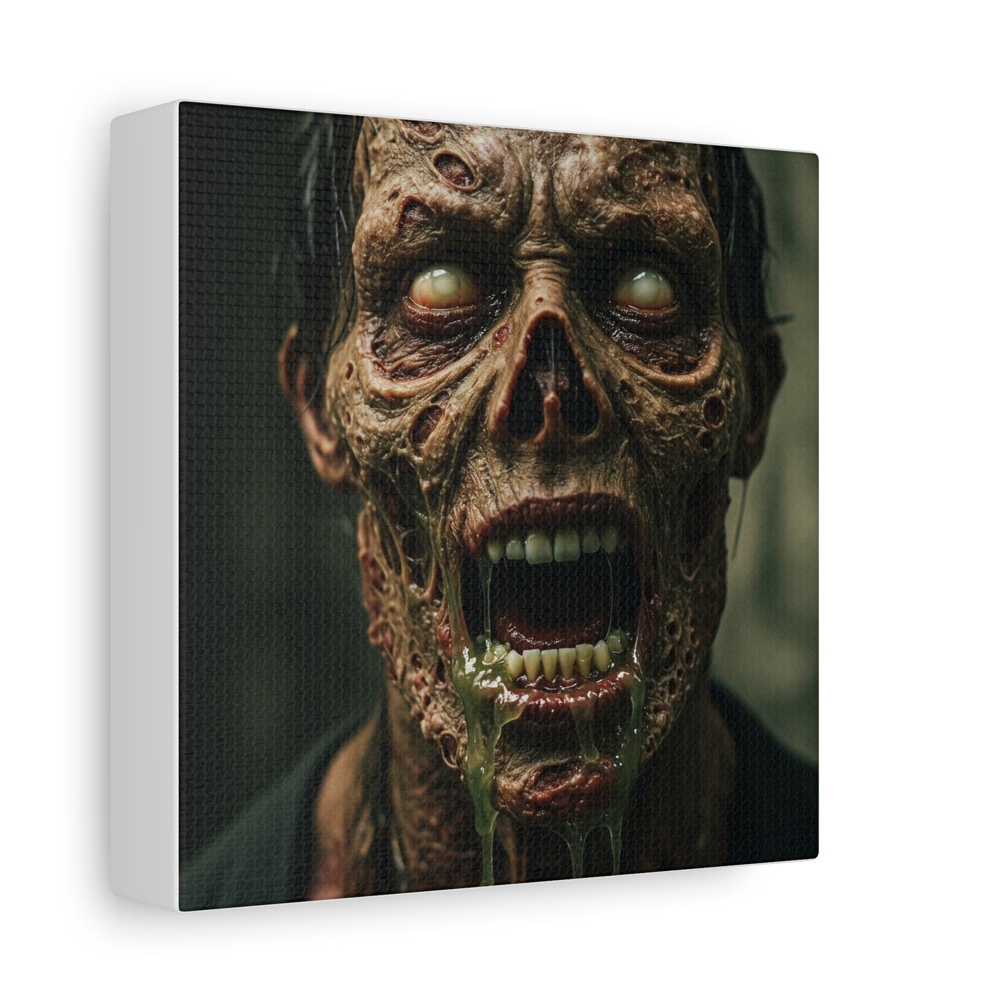 Creepy Zombie Canvas Art - Spooky Home Decor for Halloween Lovers