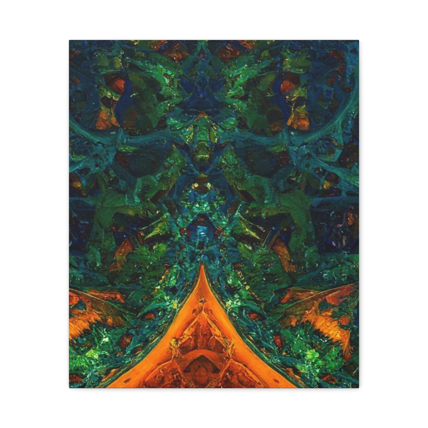 Vibrant Abstract Fractal Art Canvas Print