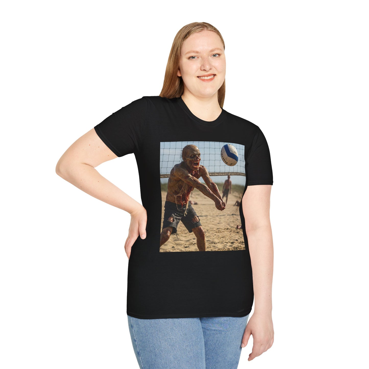Beach Volleyball Unisex Softstyle T-Shirt - Perfect for Summer Fun and Sports Lovers