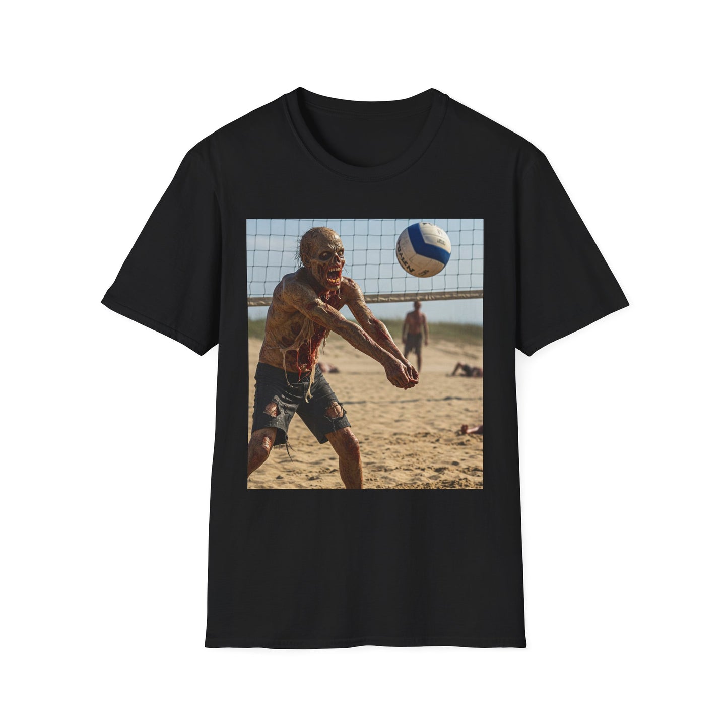 Beach Volleyball Unisex Softstyle T-Shirt - Perfect for Summer Fun and Sports Lovers