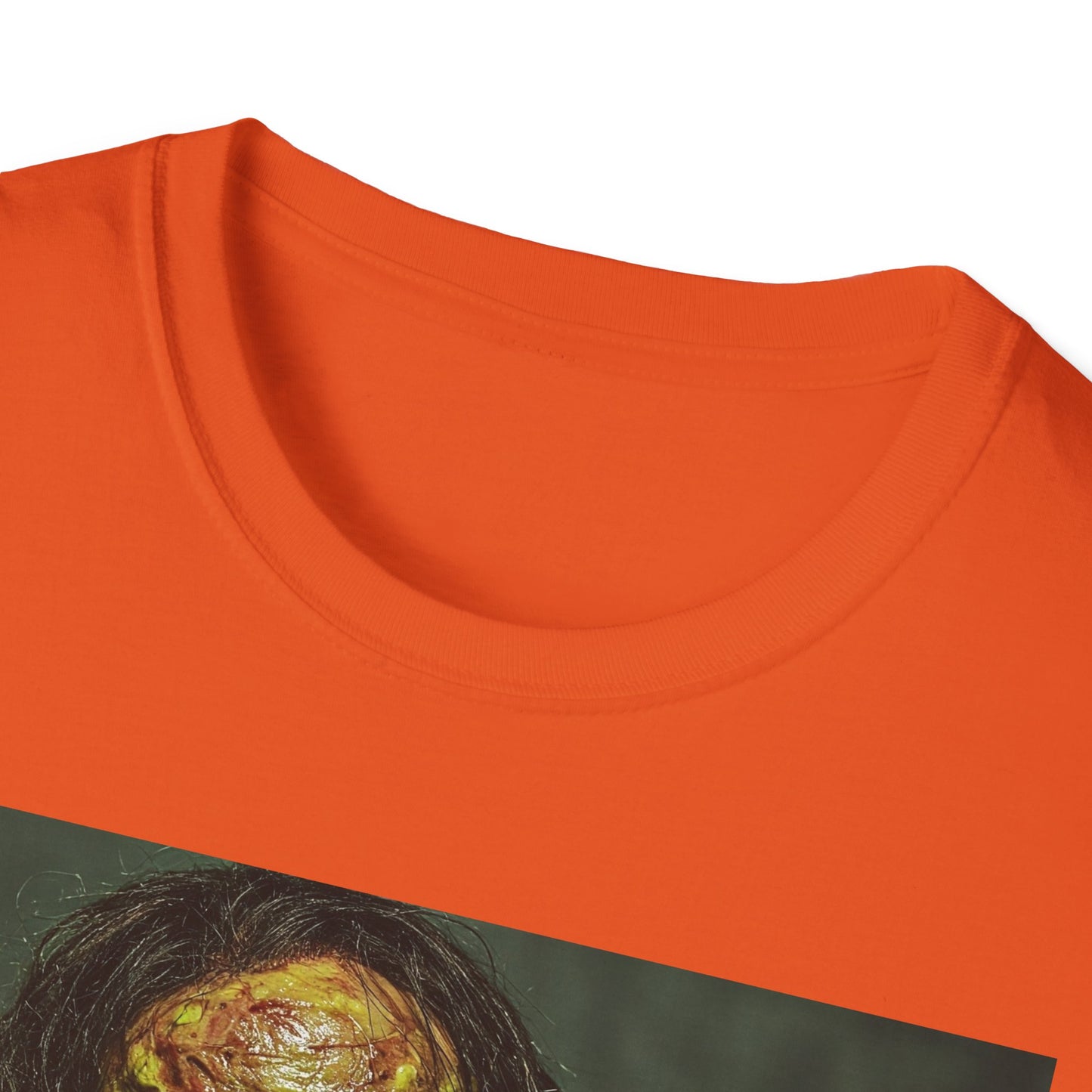 Apocalyptic Portrait Tee, bold, decaying zombie graphic