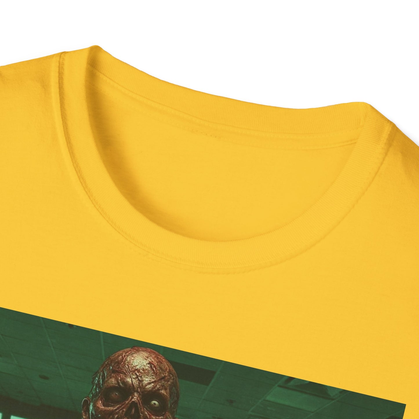 Unisex Softstyle Zombie Graphic Tee - Perfect for Halloween and Horror Fans